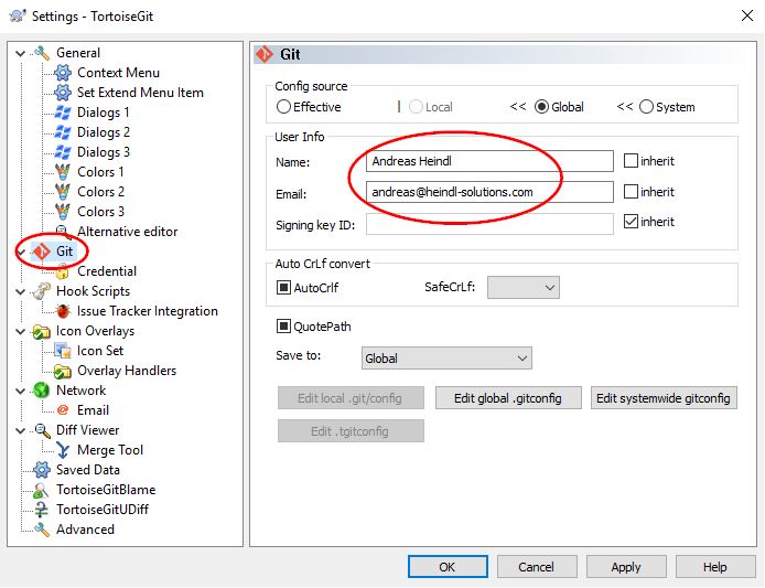 TortoiseGit Settings 2